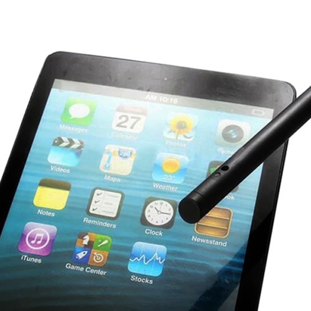 Two-in-one multifunctional touch screen universal stylus resistive capacitive pen suitable for smart phones and tablets