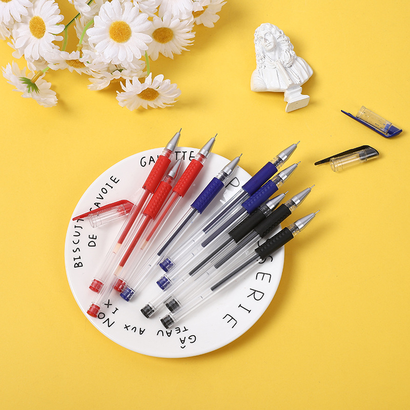 Stall hot sale European standard gel pen 0.5 bullet refill office stationery wholesale student needle head signature pen