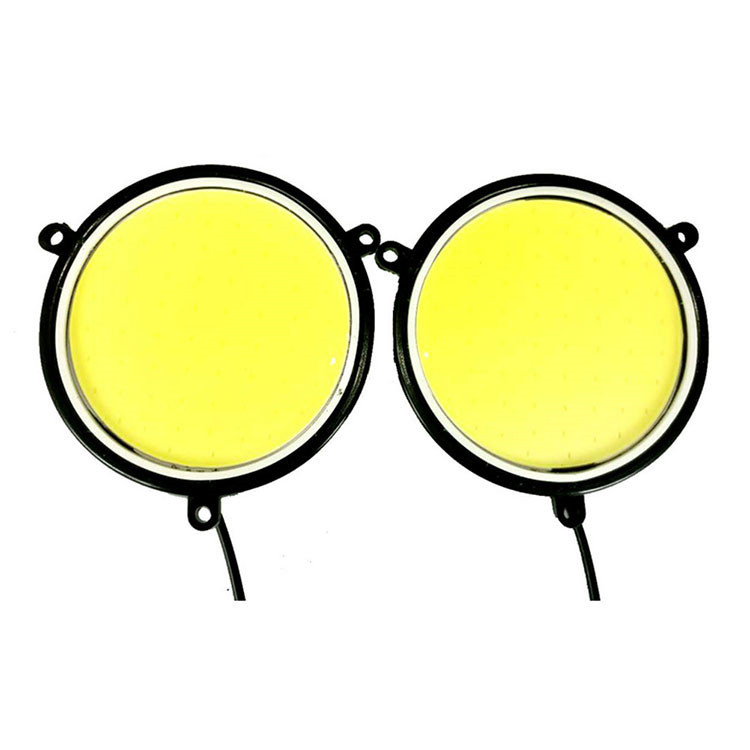 Car Angel eye fog light LED daytime running light COB Round car light car auxiliary light modified driving light