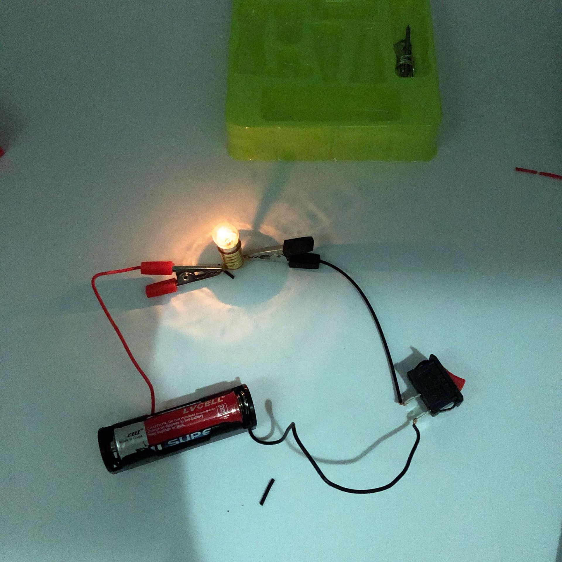Korean style light bulb experiment simple circuit DIY creative science elementary school student experiment teaching circuit experiment suit