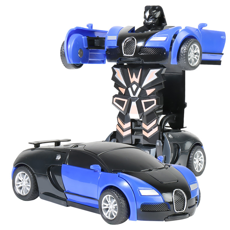 Children's collision inertial deformation car impact deformable toy car Bugatti Farah children's toy car