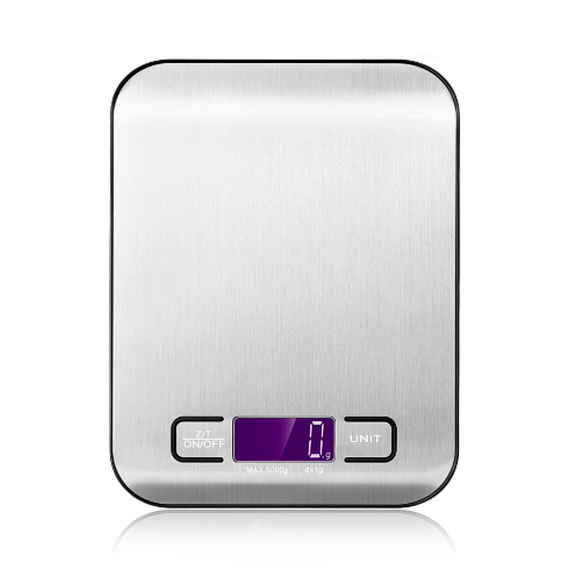 Kitchen Electronic Scale Baking Scale Kitchen Scale Portable Food Scale Commercial Mini Gram Scale 5kg Stainless Steel Bench Scale