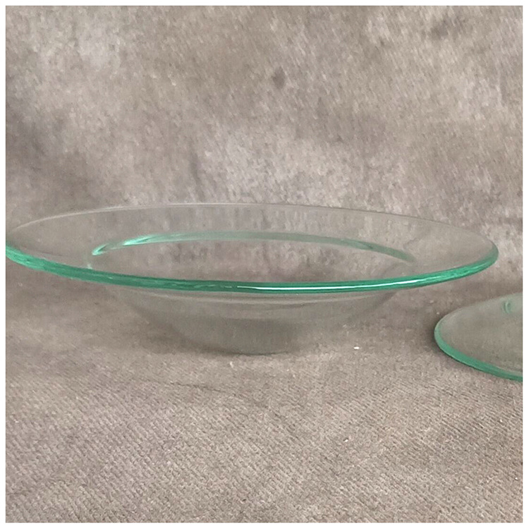 Spot supply 12cm Creative Glass aromatherapy dish glass crafts matching tray high temperature bake bending gift supplies