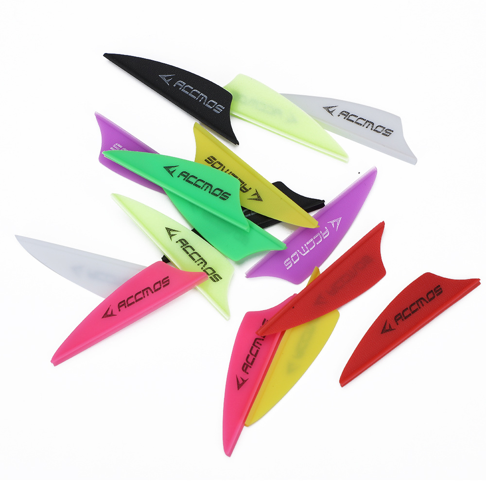 Bow and Arrow feather ACC shield feather 1.75 inch arrow feather high elastic plastic feather archery accessories