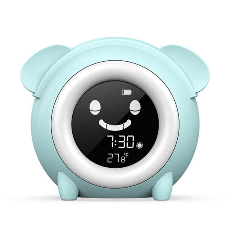 Cross-border creative cartoon dog children's sleep student bedroom bedside electronic desk clock with LED light wake-up alarm clock