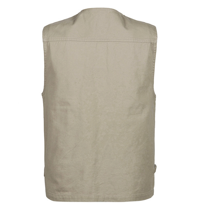 Cross-border Dad's Spring and Autumn Middle-aged Men's Vest Middle-aged and Elderly Men's Vest Large Size Father's Vest Men's 5X