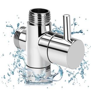 Shower head water separator shower faucet three-way water distribution valve shower head changeover switch one-two connector converter