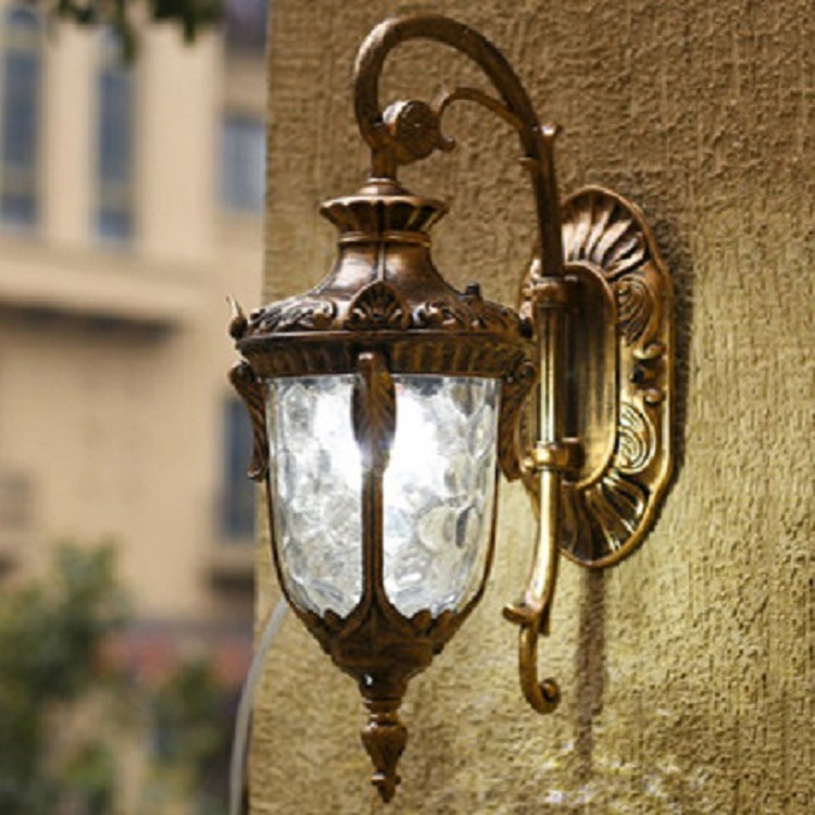 European style outdoor wall lamp indoor and outdoor waterproof led wall lamp simple corridor door balcony villa garden lamp
