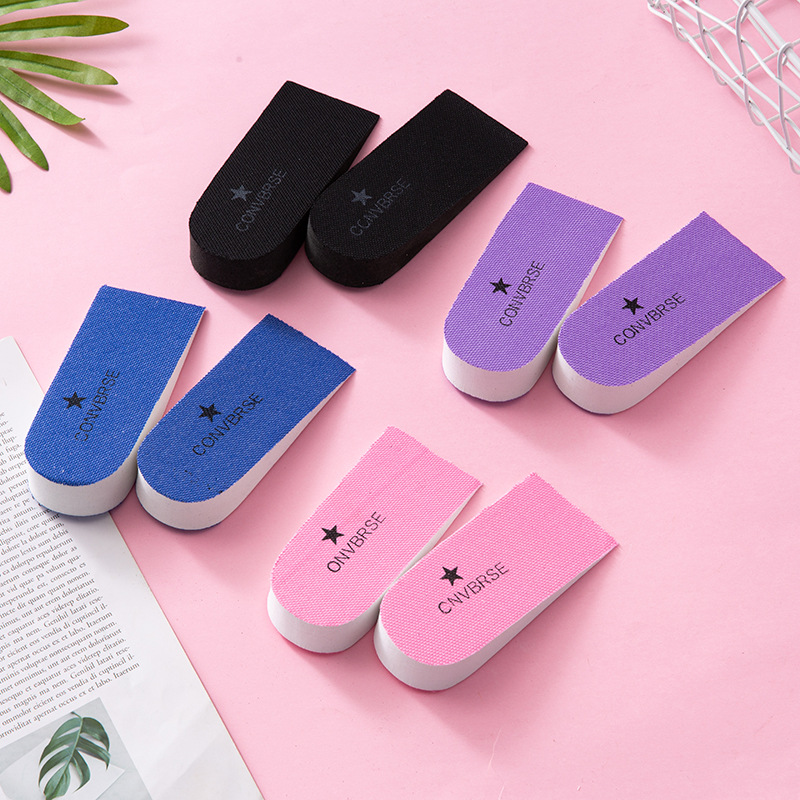 Factory wholesale invisible inner heightening insole heel pad half pad EVA men's and women's universal heightening insole