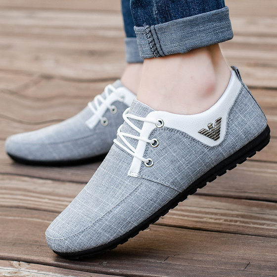 Summer New Doo Shoes Men's Casual Canvas Shoes Wear-resistant Lightweight Men's Korean-style Breathable Canvas Shoes Men's Casual Shoes