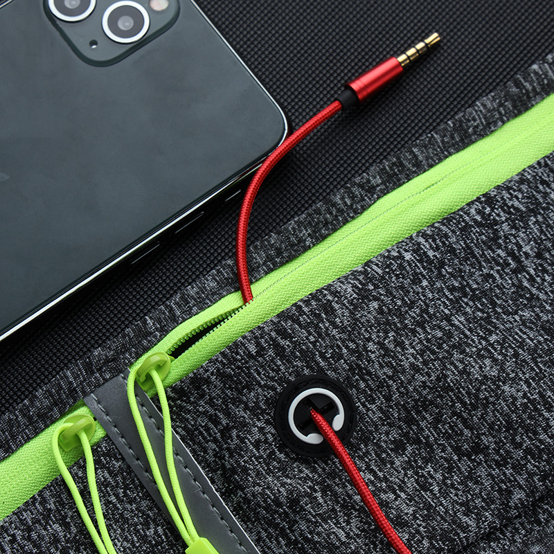 Outdoor Mobile Sports Waist Bag Ultra-thin Three-pocket Waist Bag Body-fit Waist Bag Fitness Cycling Bag