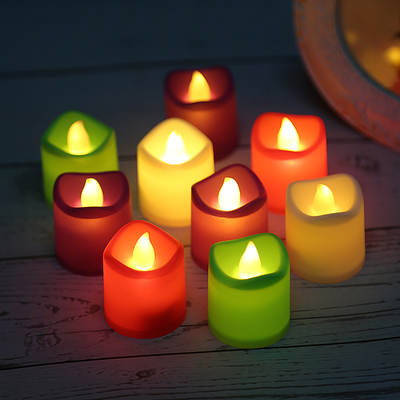 Wave electronic candle lamp colorful led electronic candle romantic creative wedding electronic candle wholesale