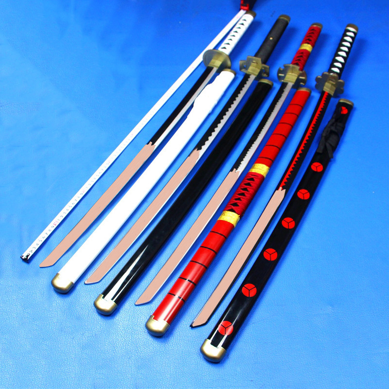 Wood and Bamboo Sword cosplay Props Taidao Original Knife Pattern One Piece Luffy Solon Knife Three Knife Flow Unopened Blade