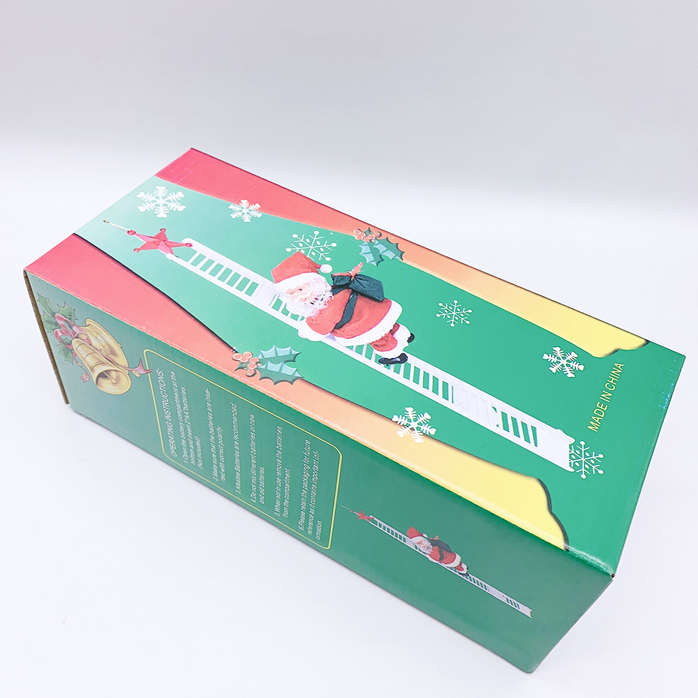 Paracadute Paracadutismo Babbo Natale Elettrico Elettrico Arrampicata Tenda di perline Arrampicata Scale Scala Decorazioni natalizie Giocattoli Regali_voghion.com