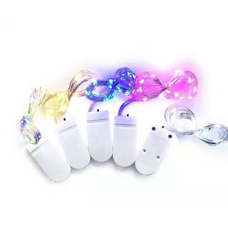 LED light string copper wire lamp button battery box firefly gift box flowers baking coke cake decoration copper wire lamp