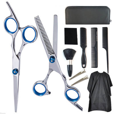 Cross-border Hairdressing Scissors Household Hairdressing Scissors Trimming Bangs Shears Thin Shears Flat Shears Teeth Shears Hair Shearing Scissors Set