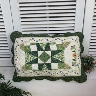 Milaia polyester + cotton quilted pillow headgear does not contain core zipper 50*70 pillowcase pillowcase support a generation of hair