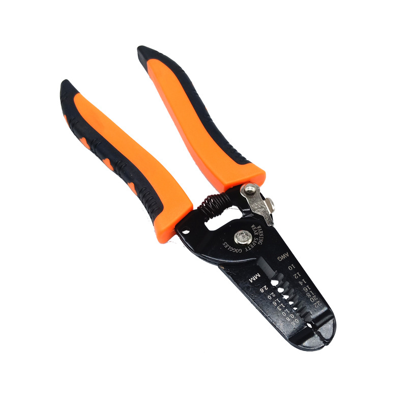 Manual 7-inch wire stripper labor-saving 50# steel reliable quality electrical scissors shear pressure wire clamp