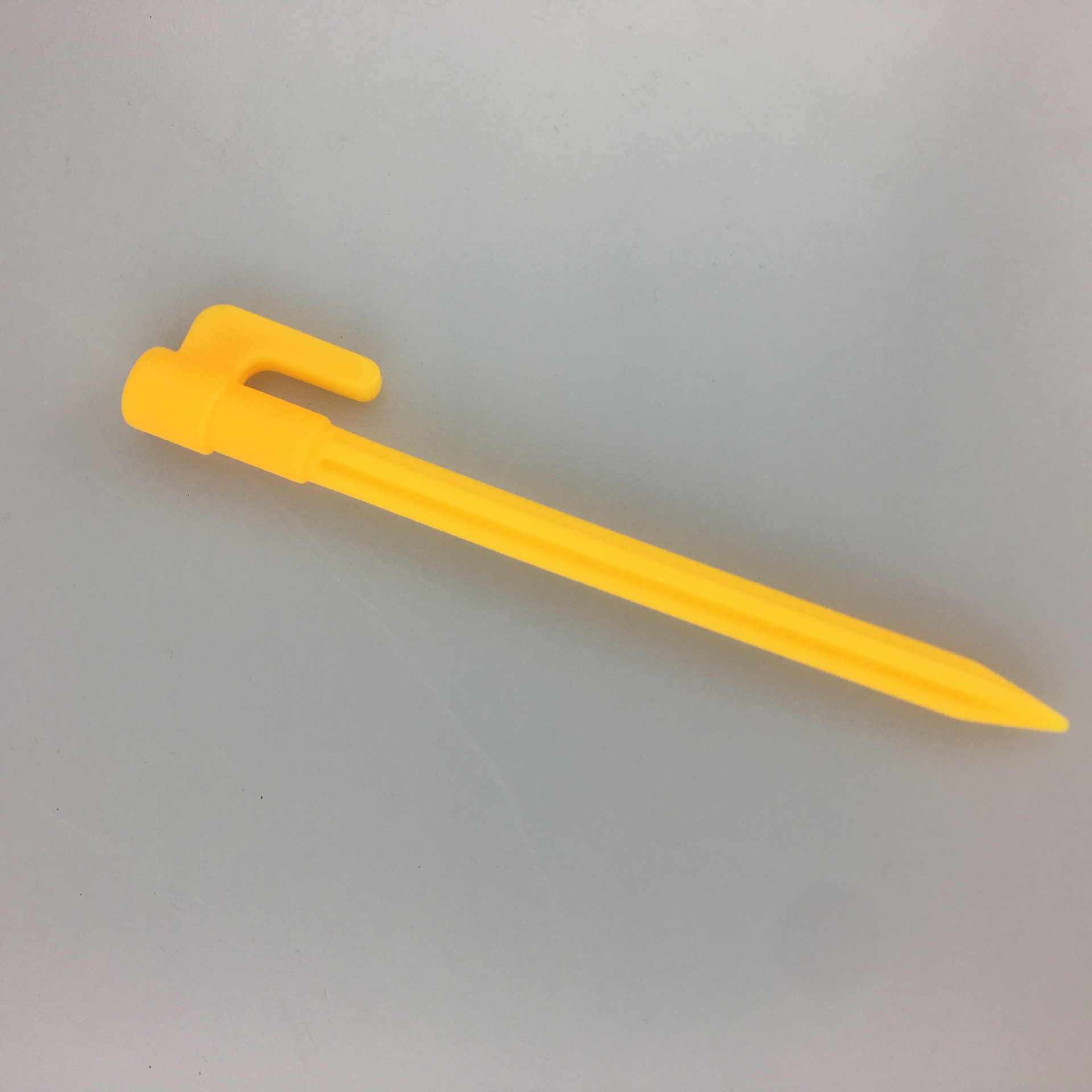 Cross-border Amazon outdoor camping tent canopy ground nail beach mat windproof fixed yellow plastic ground nail