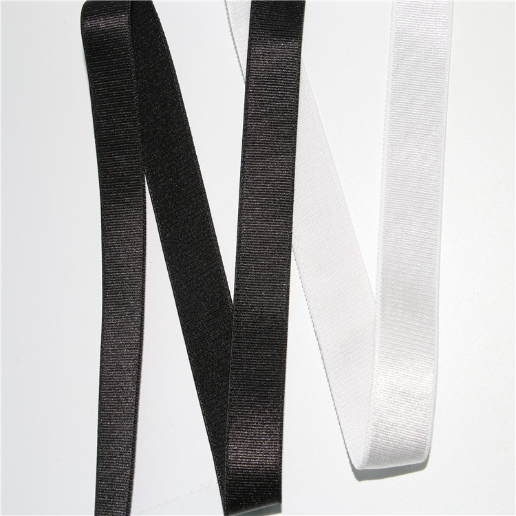 Sling Gloss Underwear Shoulder Strap Bright Velvet Bra Underwear Elastic Band Black and White Elastic Band Bra Band