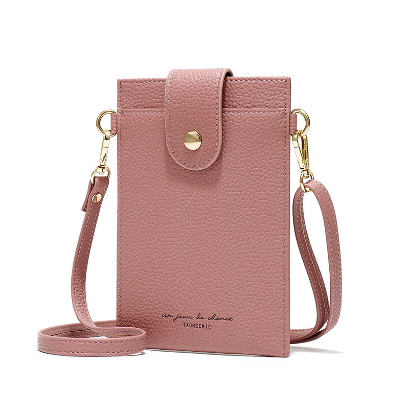Spring 2020 New PU Women's Bag Small Crowdsourcing Bag Women's Shoulder Crossbody Bag Korean Style Thin Women's Mobile Phone Wallet