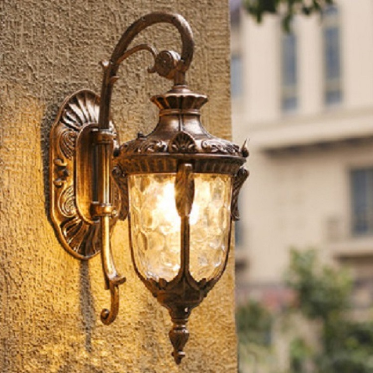 European style outdoor wall lamp indoor and outdoor waterproof led wall lamp simple corridor door balcony villa garden lamp