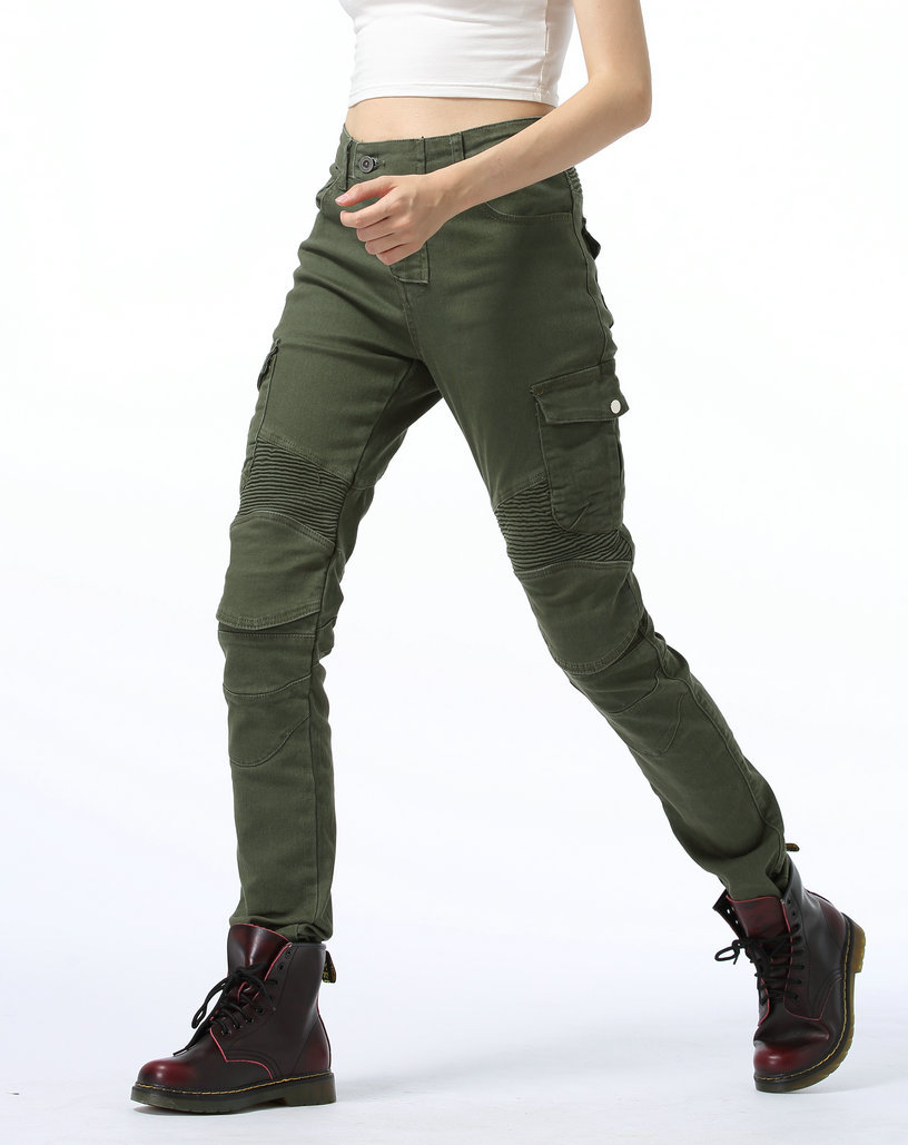 Factory direct female knight multi-bag overalls motorcycle pants motorcycle jeans motorcycle racing pants