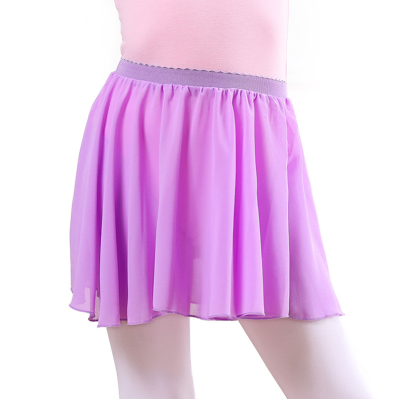 Children's Dance Clothes Chiffon Dress Girls' Dance Dress Children's Ballet Half-length Veil Dress Practice Clothes Dancing Chiffon Dress