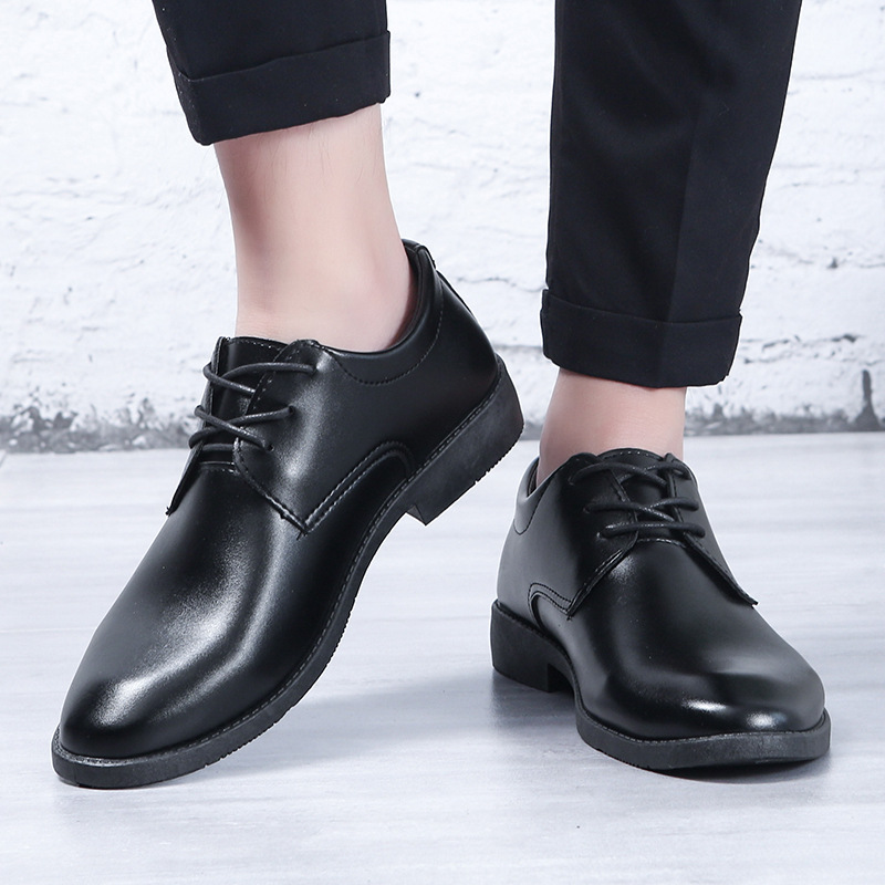 Leather Shoes Men's Shoes Business Dress Casual Shoes British Youth Wedding Shoes Leather Shoes Men's Groom Men's Leather Shoes