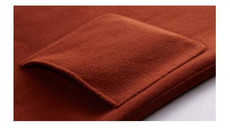 Płaszcz wełniany w stylu Hepburn, średniej długości, jesień i zima 2024 Nowy koreański styl, popularny, dwustronny, gruby płaszcz wełniany dla kobiet_voghion.com