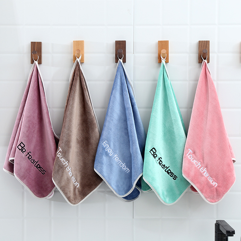 Factory wholesale youth pie towel Daisy simple sports towel thickened absorbent home daily printed logo