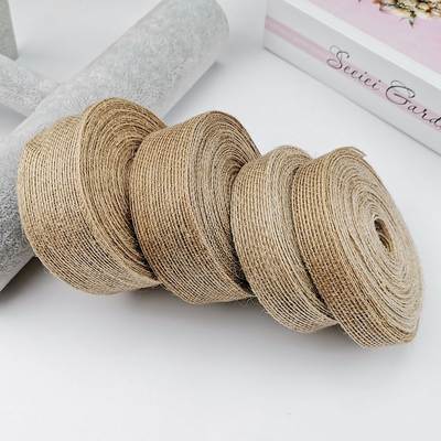 Jute Ribbon Fish Silk Ephedra Hemp Rope Fish Silk Hemp Rope Ribbon DIY Handmade Hemp Rope Hemp Rope 10 m Roll