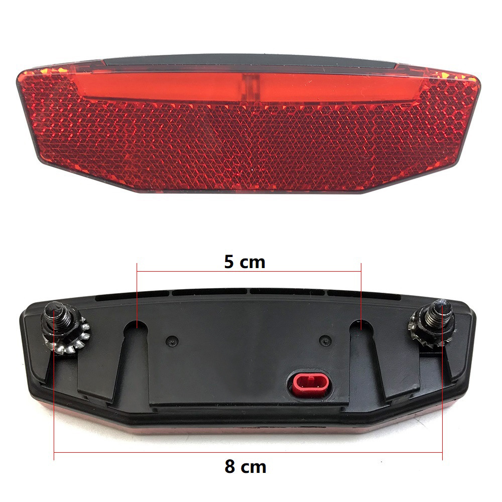 Electric bicycle 6V-60V taillight night riding LED warning light night riding equipment/SM connector