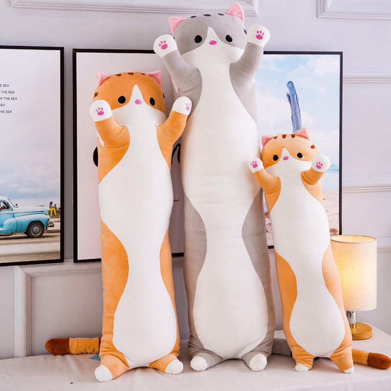 Long Cat pillow new creative plush toy cute cat pillow doll wholesale Doll Girl gift