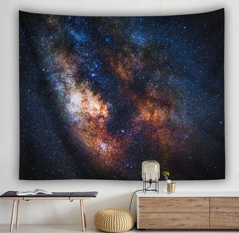 Custom cross-border fantasy universe Star Galaxy constellation home bedroom room wall decoration background cloth tapestry