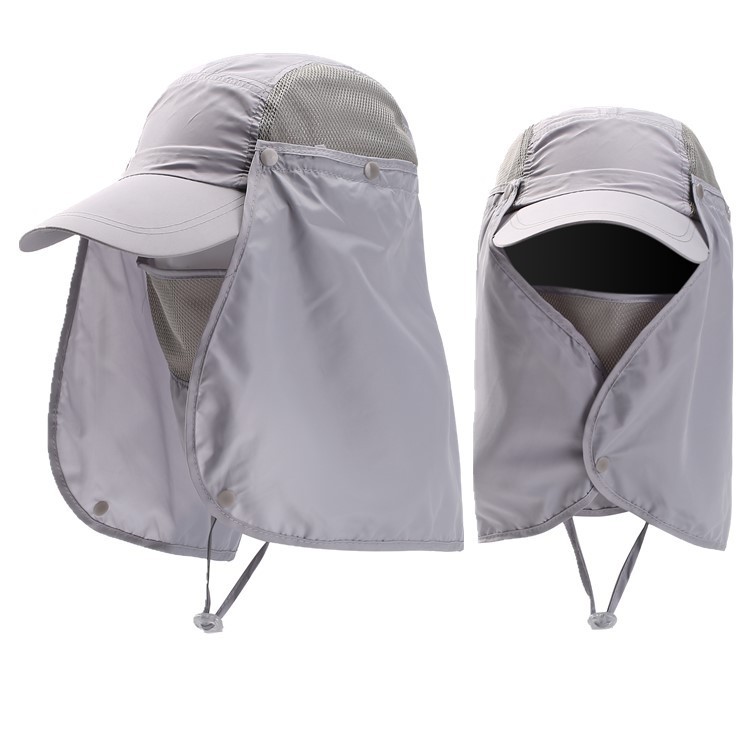 Outdoor Bicycle Riding Headgear for Men and Women Anti-UV Cap Outdoor Sunshade Mountaineering Cap Fisherman Cap Fishing Breathable