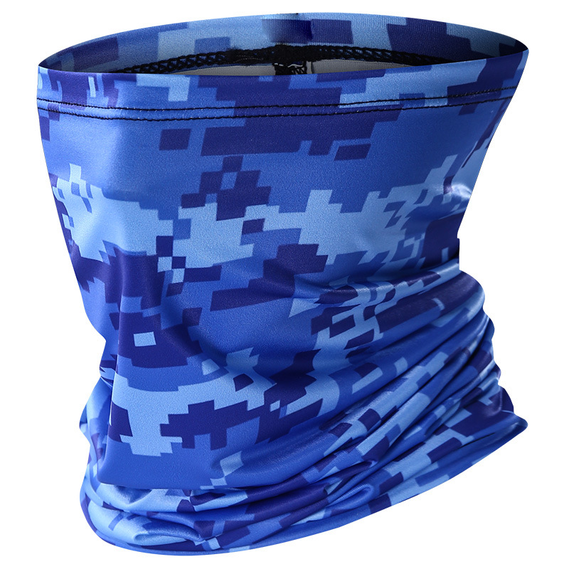 Factory direct cycling ice silk mask summer camouflage quick-drying sunscreen scarf outdoor sports elastic printed scarf