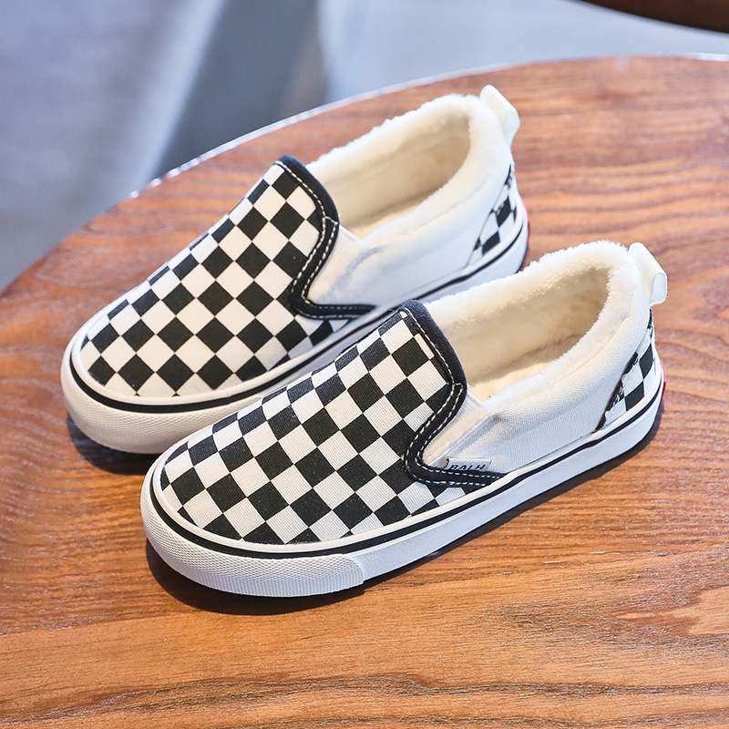 Lazy One Pedal Two Cotton Shoes Children's Velvet Warm Shoes Baby Shoes Boys Cloth Shoes Girls Thick Cotton Shoes