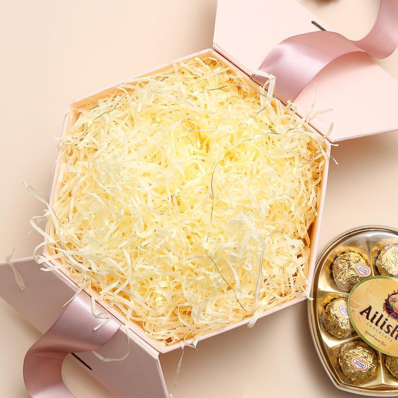 Factory wholesale multi-gram raffia shredded paper silk wedding gift decoration packaging materials gift box filler