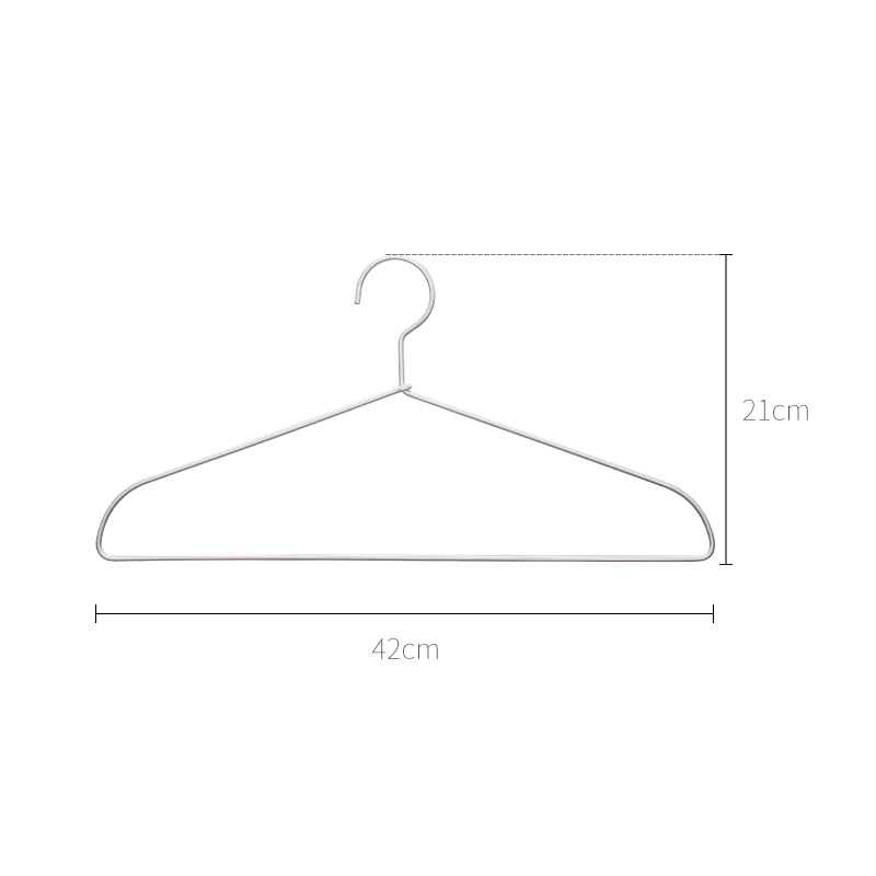 Hanger aluminum alloy hanger no printing clothes hanger pants rack simple lightweight clothing support clothing store home factory direct sales