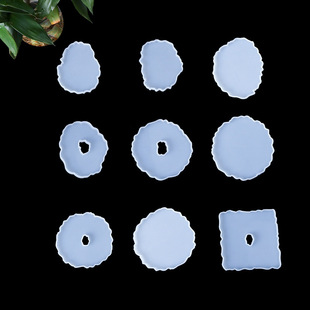 DIY crystal glue 18 mirror irregular table silicone mold mirror pendant coaster base
