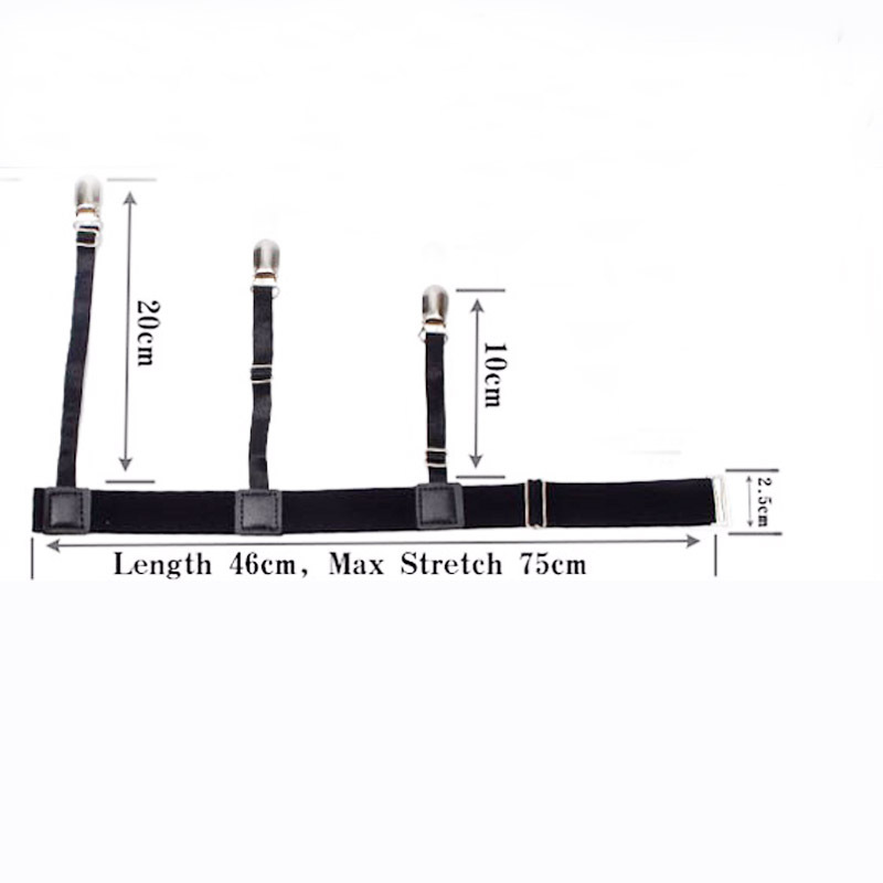 Factory direct shirt anti-wrinkle ring leg garter clip thigh ring garter belt men's and women's shirt anti-wrinkle shirt clip