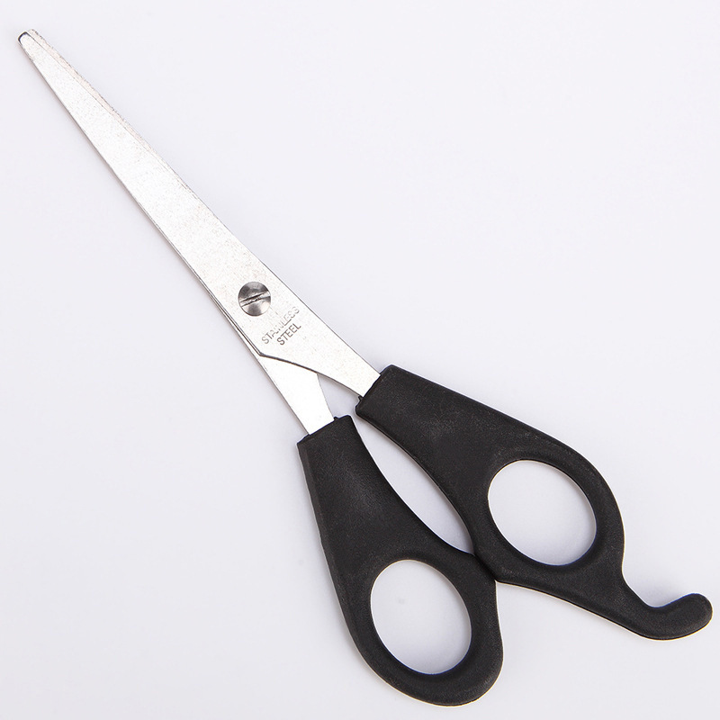 Wan Mei haircut 3-piece set tooth scissors flat scissors double black carbon fiber comb Plastic Haircut thin scissors bangs