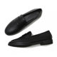 Black Small Leather Shoes Women's British Style 2022 Autumn New Internet Celebrity All-match Flat Shoes Large Size Women's Shoes 41-43