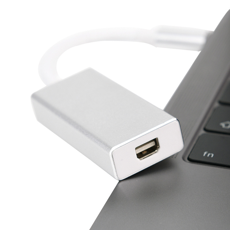 Cross-border Type-c to mini dp adapter notebook computer mobile phone screen line 4K lightning 3 cable