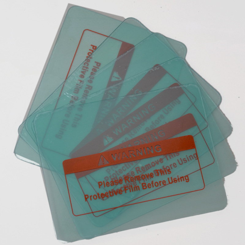 Protective film Light-changing lens plate group Plastic welding mask lens pc welding cap lens light-changing film