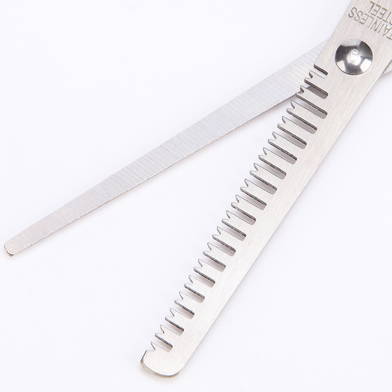 Wan Mei haircut 3-piece set tooth scissors flat scissors double black carbon fiber comb Plastic Haircut thin scissors bangs