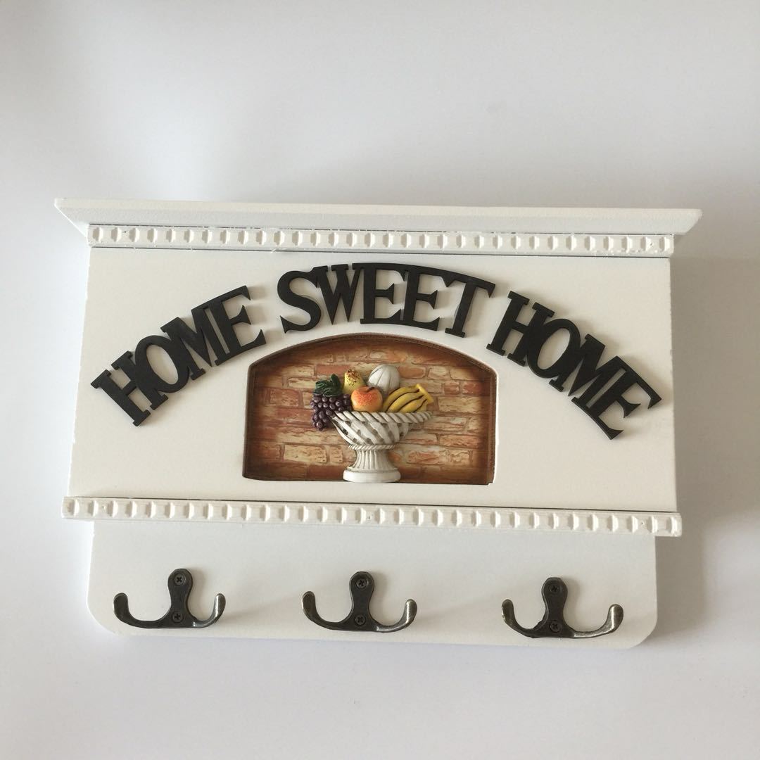 Factory supply pastoral style wall creative three-dimensional painting gift wooden crafts storage box large favorably