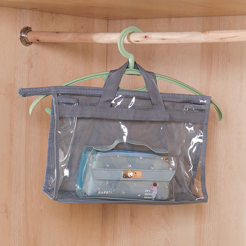 Bag Storage Dust-proof Bag Leather Bag Transparent Protective Bag Wardrobe Finishing Artifact Moisture-proof Storage Hanging Bag Storage Bag