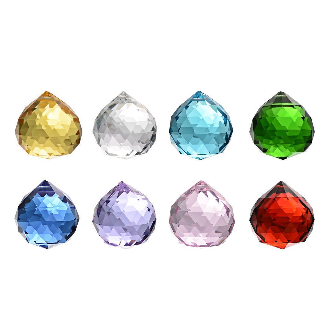 transparent crystal glass lamp ball pendant crystal chandelier bead curtain bead pendant accessories
